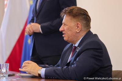 Spotkanie marszałka województwa lubuskiego z samorządowcami z powiatu słubickiego