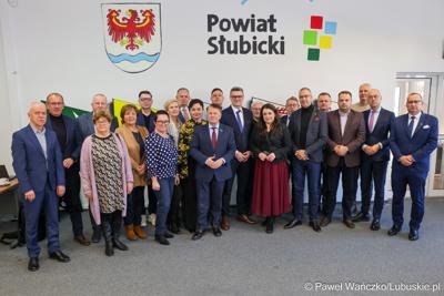 Spotkanie marszałka województwa lubuskiego z samorządowcami z powiatu słubickiego