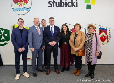 Spotkanie marszałka województwa lubuskiego z samorządowcami z powiatu słubickiego