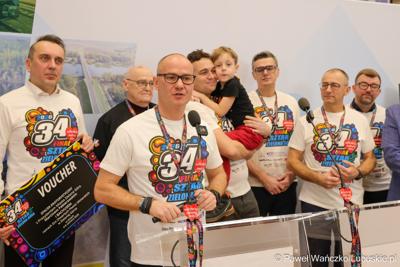 Uczestnicy konferencji prasowej zapowiadającej 34. finał WOŚP w Lubuskiem 