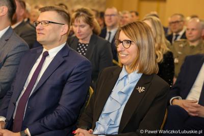 Przedstawiciele administracji samorządowej na noworocznym spotkaniu zorganizowanym przez wojewodę lubuskiego Marka Cebulę