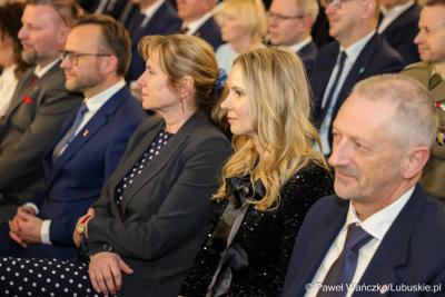 Przedstawiciele administracji samorządowej na noworocznym spotkaniu zorganizowanym przez wojewodę lubuskiego Marka Cebulę