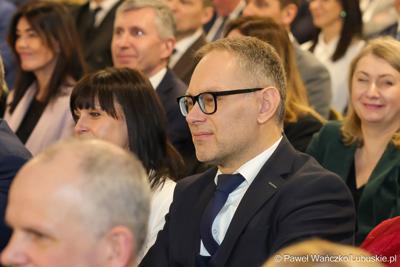 Przedstawiciele administracji samorządowej na noworocznym spotkaniu zorganizowanym przez wojewodę lubuskiego Marka Cebulę