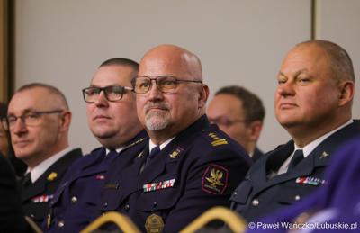 Uczestnicy noworocznego spotkania z przedstawicielami administracji samorządowej, zorganizowanego przez wojewodę lubuskiego Marka Cebulę