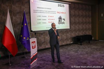 Przedstawiciele administracji samorządowej na noworocznym spotkaniu zorganizowanym przez wojewodę lubuskiego Marka Cebulę