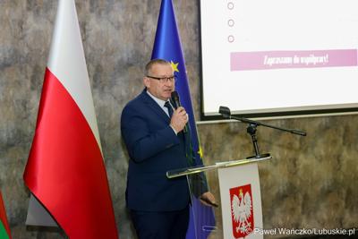 Przedstawiciele administracji samorządowej na noworocznym spotkaniu zorganizowanym przez wojewodę lubuskiego Marka Cebulę