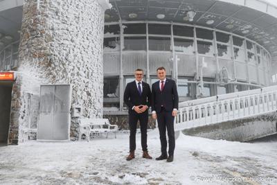 Marszałek Sebastian Ciemnoczołowski z Hetmanem Kraju Libereckiego Martinem Půtą