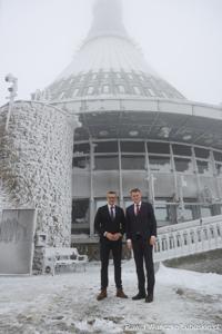 Marszałek Sebastian Ciemnoczołowski z Hetmanem Kraju Libereckiego Martinem Půtą