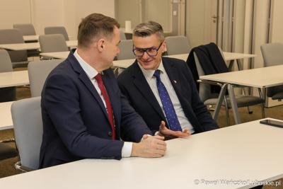 Marszałek Sebastian Ciemnoczołowski z Hetmanem Kraju Libereckiego Martinem Půtą