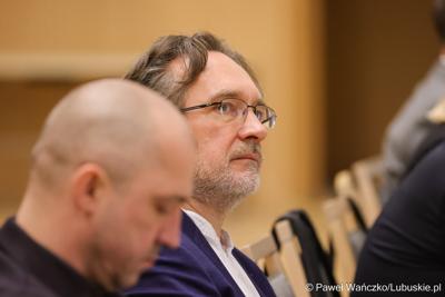 Uczestnicy obrad Regionalnej Rady ds. Energetyki, w Sali Kolumnowej Urzędu Marszalkowskiego Województwa Lubuskiego w Zielonej Górze