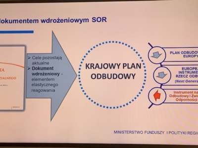 Slajdy z prezentacji Ministerstwa Funduszy i Rozwoju 