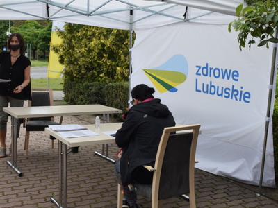 Strefa zapisów na oddanie krwi.