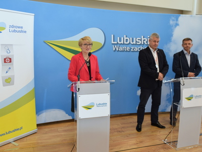 Marszałek Elżbieta Anna Polak, prezes Marek Działoszyński, wiceprezes Robert Surowiec