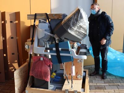 W czwartek rano (14 stycznia) do Wielospecjalistycznego Szpitala Wojewódzkiego w Gorzowie Wlkp. przyjechał robot chirurgiczny da Vinci. fot. Wielospecjalistyczny Szpital Wojewódzki w Gorzowie Wlkp.