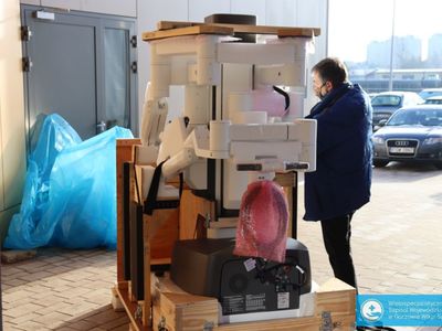 W czwartek rano (14 stycznia) do Wielospecjalistycznego Szpitala Wojewódzkiego w Gorzowie Wlkp. przyjechał robot chirurgiczny da Vinci. fot. Wielospecjalistyczny Szpital Wojewódzki w Gorzowie Wlkp.