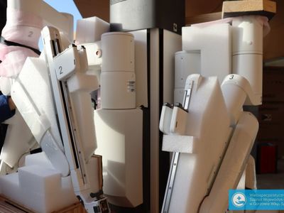 W czwartek rano (14 stycznia) do Wielospecjalistycznego Szpitala Wojewódzkiego w Gorzowie Wlkp. przyjechał robot chirurgiczny da Vinci. fot. Wielospecjalistyczny Szpital Wojewódzki w Gorzowie Wlkp.