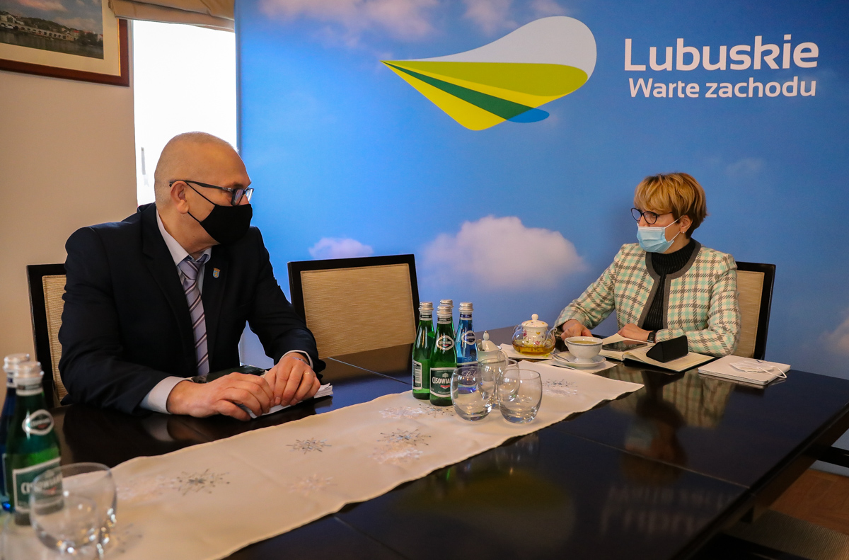 Burmistrz Skwierzyny i marszałek Elżbieta Anna Polak
