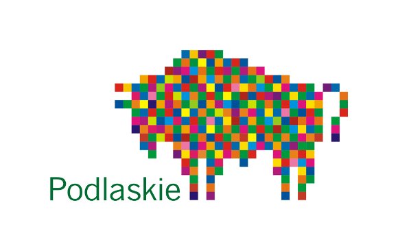 Logo województwa podlaskiego - kolorowy żubr.