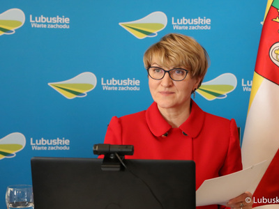 Marszałek Woj. Lubuskiego Elżbieta Anna Polak podczas obrad Lubuskiej Rady Samorządowej 