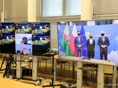 Konferencja prasowa klubów koalicyjnych sejmiku woj. lubuskiego