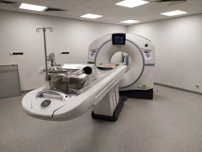 Centrum Zdrowia Matki i Dziecka w Zielonej Górze kończą się prace związane z instalacją tomografu komputerowego. Fot. Szpital Uniwersytecki w Zielonej Górze