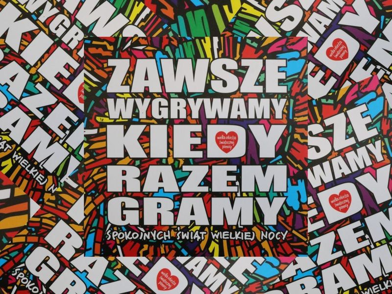 Kartka z podziękowaniami od Fundacji WOŚP dla Urzędu Marszałkowskiego Województwa Lubuskiego za wsparcie przy 29. Finale WOŚP.