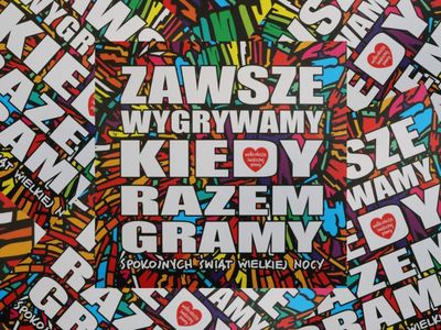 Kartka z podziękowaniami od Fundacji WOŚP dla Urzędu Marszałkowskiego Województwa Lubuskiego za wsparcie przy 29. Finale WOŚP.