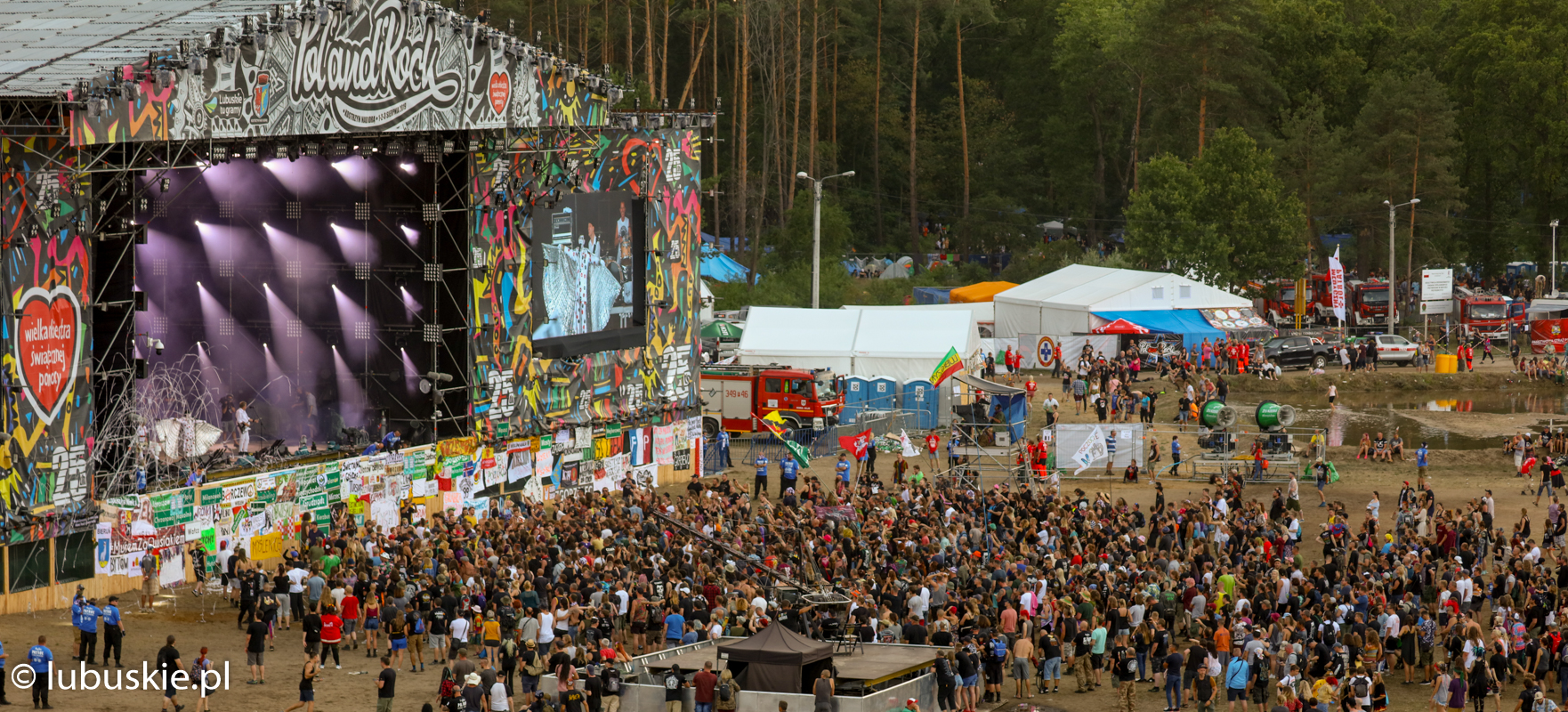 Zdjęcie Pol'and'Rock Festival w Kostrzynie nad Odrą z 2019 r.