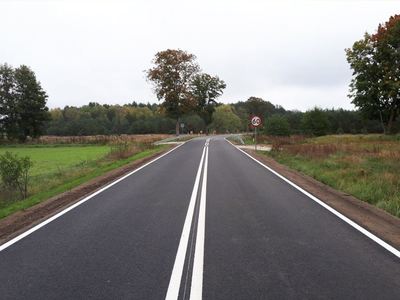 Drogi wojewódzka nr 278 na odcinku Brody – Pomorsko.