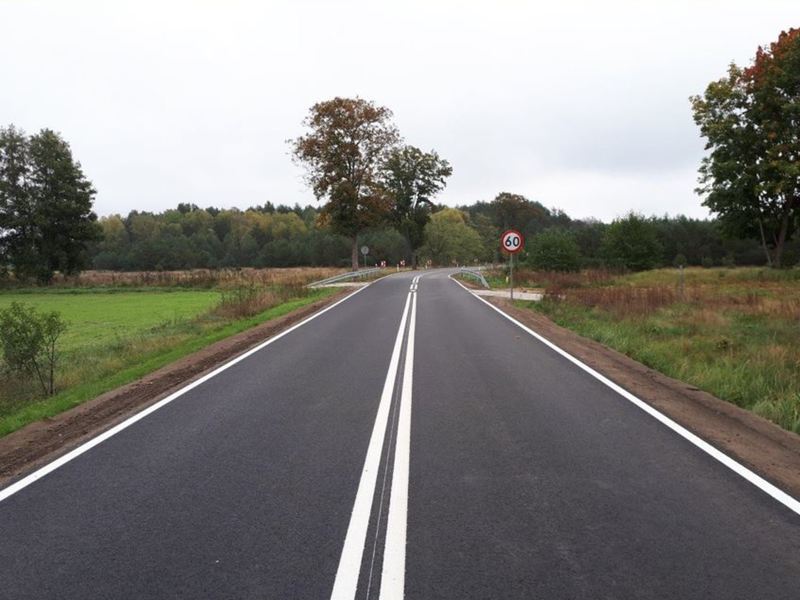 Drogi wojewódzka nr 278 na odcinku Brody – Pomorsko.