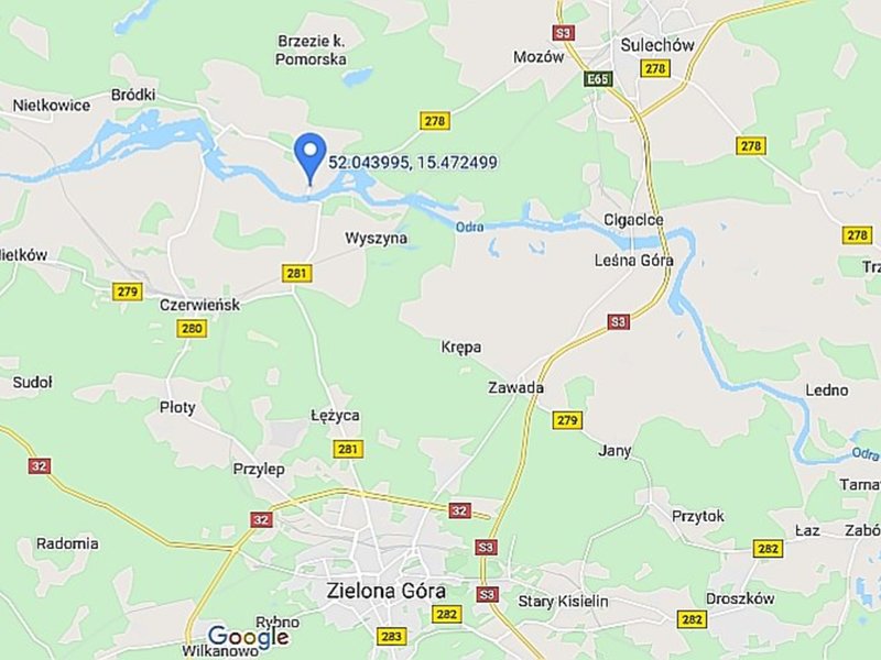 Pomorsko na mapie Google Maps.