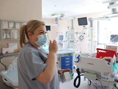 Od 24 maja w trzykondygnacyjnym pawilonie, zbudowanym dla Oddziału Anestezjologii i Intensywnej Terapii, Kliniki Hematologii i Banku Komórek Macierzystych działa już OIOM. Fot. Wielospecjalistyczny Szpital Wojewódzki w Gorzowie Wlkp.