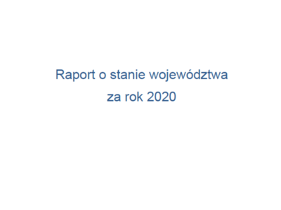 Raport o stanie województwa za rok 2020.