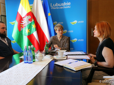 Spotkanie marszałek Elżbiety Anna Polak z przedstawicielami Stowarzyszenia Przyjaciół Białorus "Nowa Białoruś".
