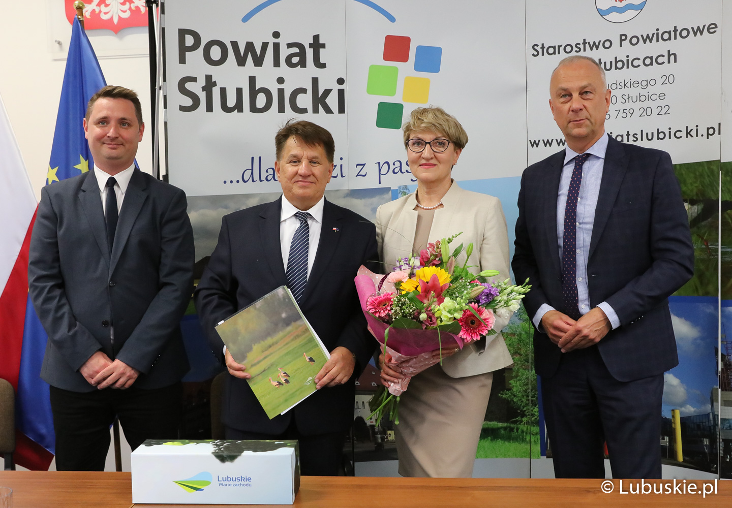 Podpisanie umowy na dotację dla szpitala powiatowego w Słubicach.