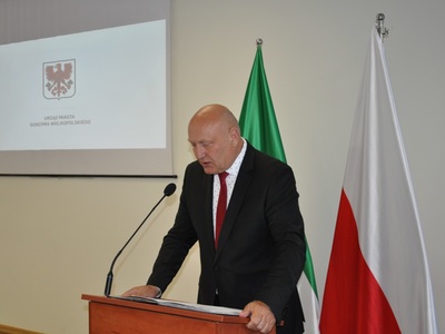 Wręczenie odznaczeń w trakcie uroczystej sesji Rady Miasta Gorzowa Wielkopolskiego - 02 lipca 2021 r.