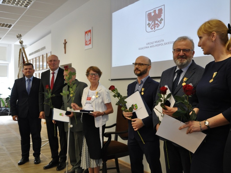 Wręczenie odznaczeń w trakcie uroczystej sesji Rady Miasta Gorzowa Wielkopolskiego - 02 lipca 2021 r.