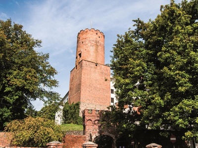 Łagów - widok na wieżę