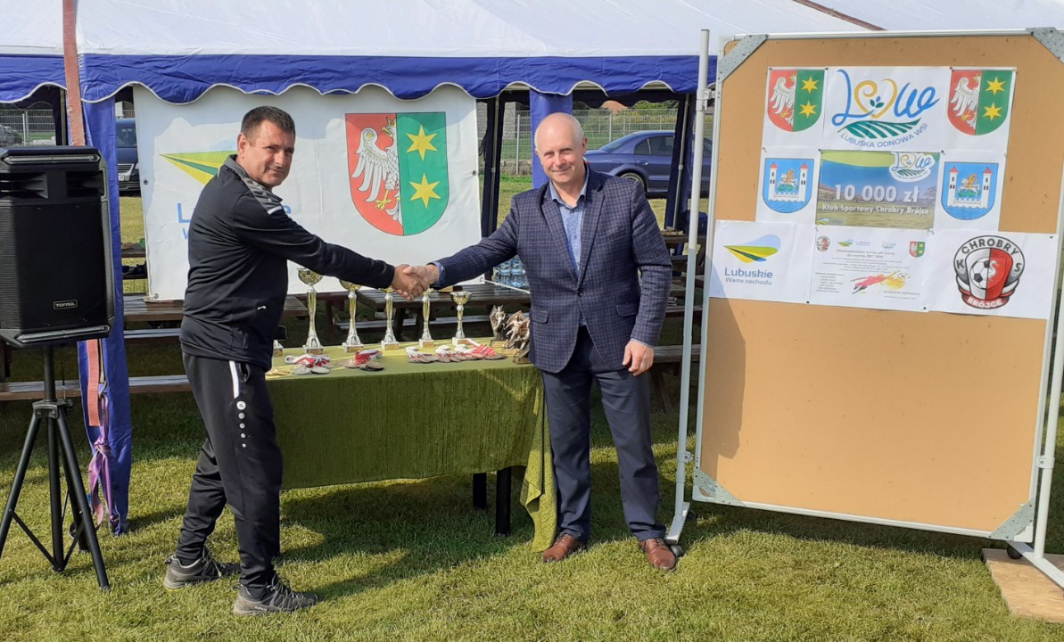 Zbigniew Kołodziej - Przewodniczący Komisji Rolnictwa i Ochrony Środowiska na turniej w Brójcach - 28 sierpnia 2021 r.