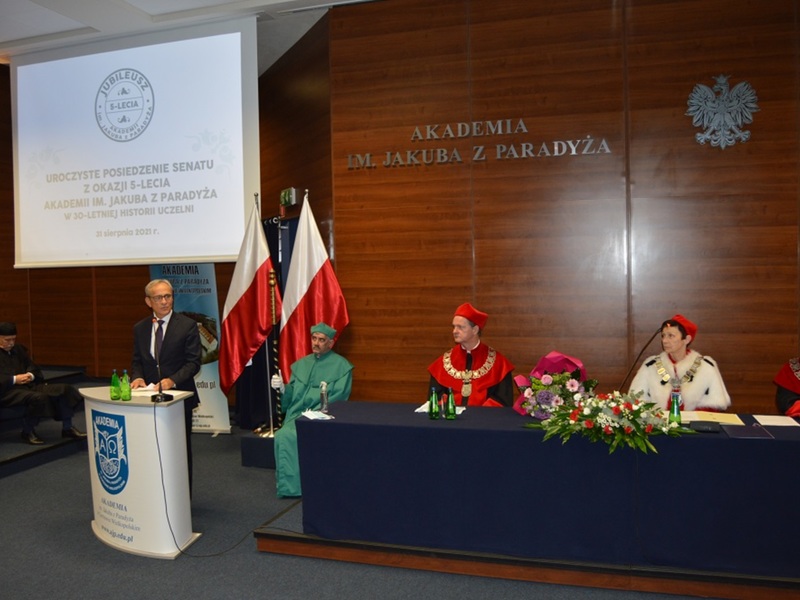 Uroczyste posiedzenie Senatu Akademii im. Jakuba z Paradyża - 31 sierpnia 2021 r.