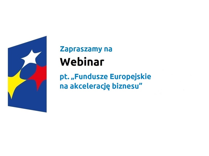 Baner z napisem zapraszamy na webinar