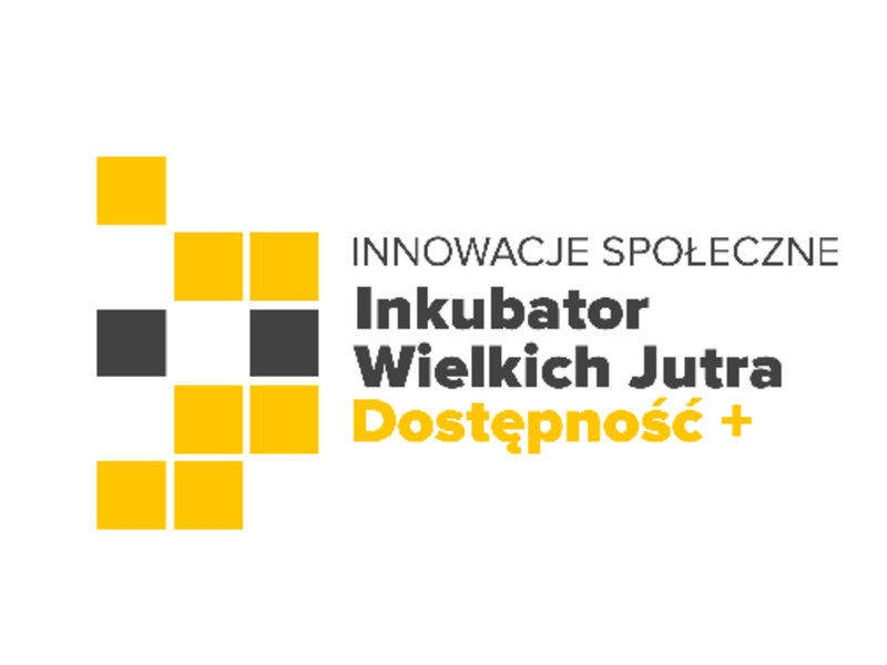  Logo Inkubatora Innowacji Społecznych Wielkich Jutra - Dostępność plus.