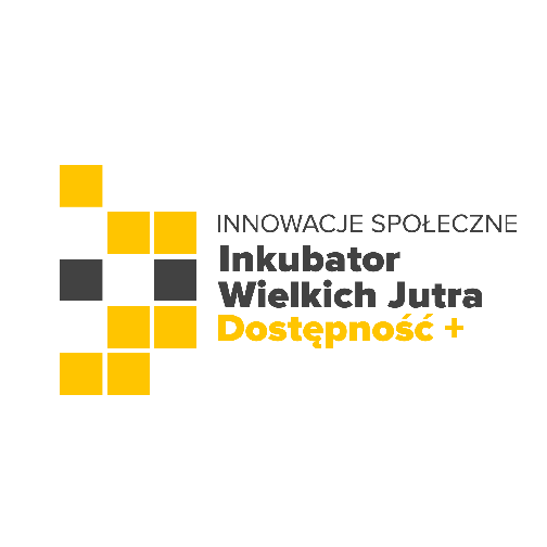 Logo Inkubatora Innowacji Społecznych Wielkich Jutra - Dostępność plus.
