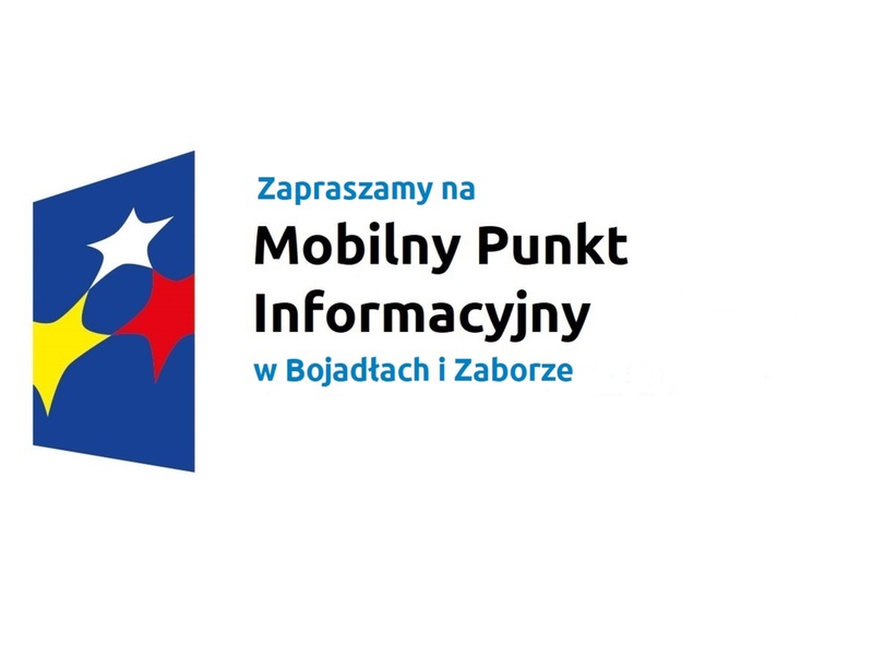 Zapraszamy na Mobilny Punkt Informacyjny w Bojadłach i Zaborze.