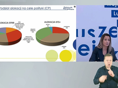 Syr. Departamentu Zarządzania Regionalnym Programem Operacyjnym, Sylwia Pędzińska omawia konstrukcję programu Fundusze Europejskie Województwa Lubuskiego 2021-2027