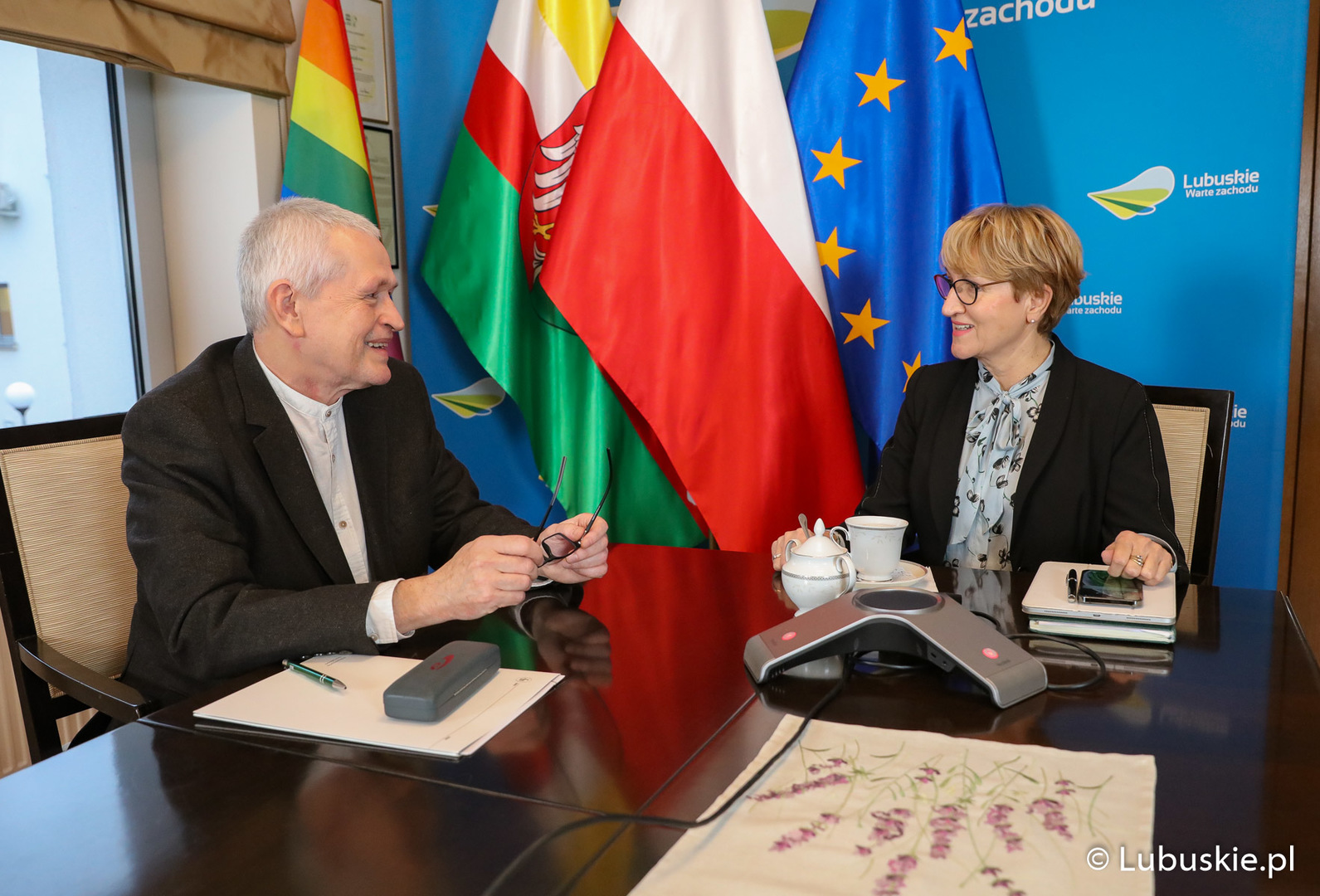 marszałek Elżbieta Anna Polak i Cezary Zych