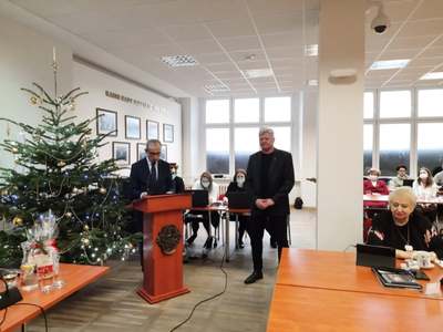 Wręczenie odznaczenia w trakcie sesji Rady Miasta Gorzowa Wielkopolskiego - 22 grudnia 2021 r.