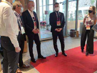 Przedstawiciele lubuskiego samorządu spotkali się z Komisarzem Generalnym Sekcji Polskiej EXPO 2020, Adrianem Malinowskim