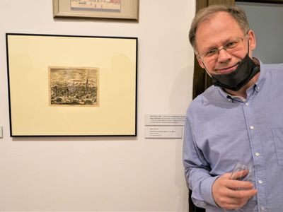 Najstarszy – XVIII-wieczny - widok Zielonej Góry na otwartą w środę w Muzeum Ziemi Lubuskiej wystawę użyczył ze swojej kolekcji Tomasz Kowalski, pracownik MZL.
