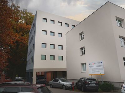 Tak będzie wyglądał nowy budynek Klinicznego Oddziału Anestezjologii i Intensywnej Terapii oraz Klinicznego Oddziału Okulistyki - wizualizacja.


